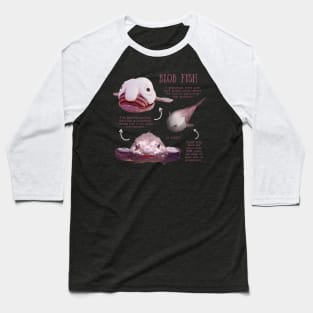 Animal Facts - Blob Fish Baseball T-Shirt